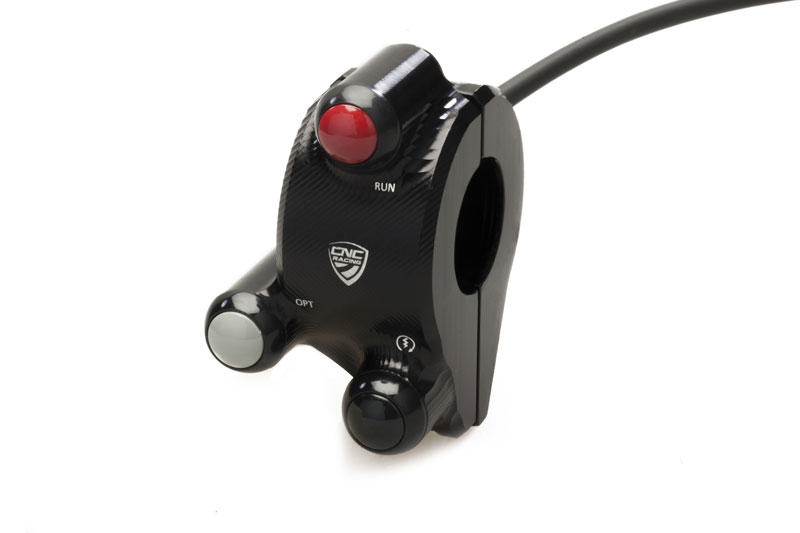Right handlebar switch on throttle control unit cover