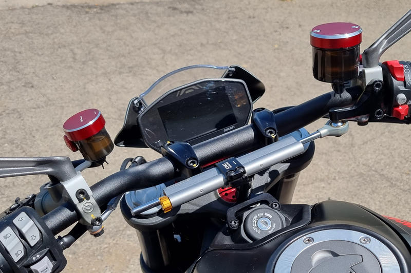Fluid reservoir cap brake/clutch M34x4 - BICOLOR