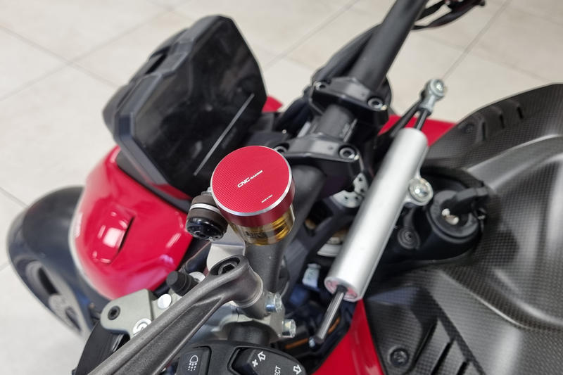 Fluid reservoir cap brake/clutch M34x4 - BICOLOR