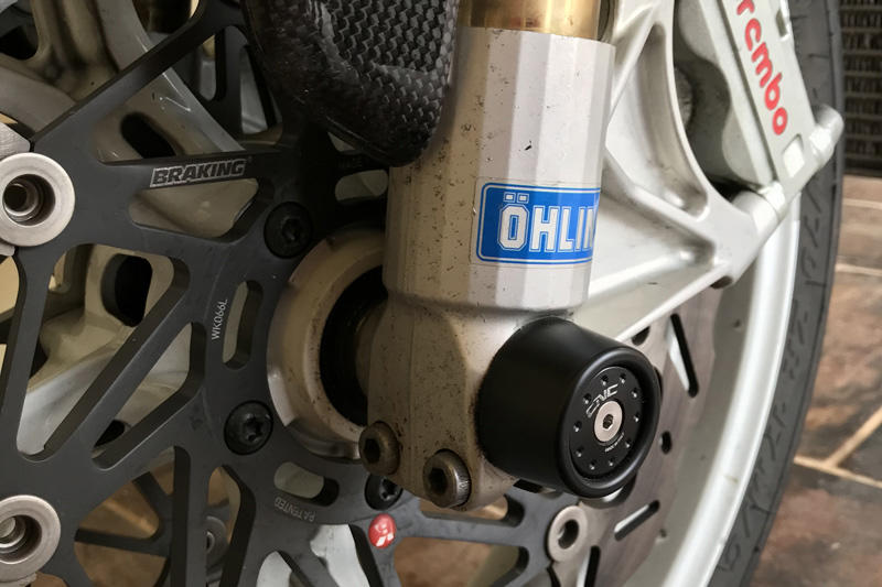 Front wheel axle slider Ducati