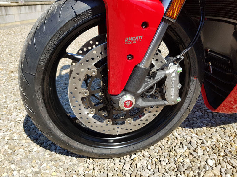 Front fork cap left side Ducati