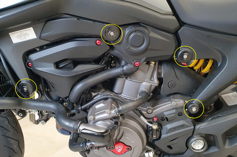 Frame caps kit Ducati Monster 937