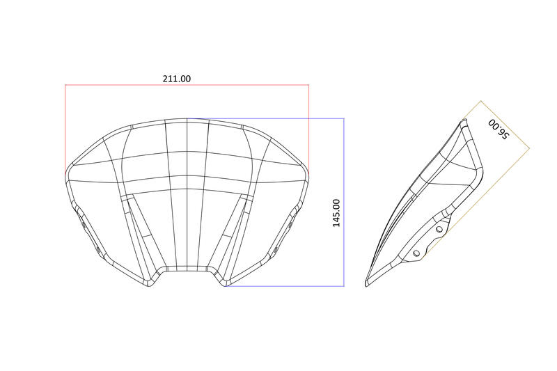 Screen for Ducati Streetfighter V2  MY2025 - Carbon
