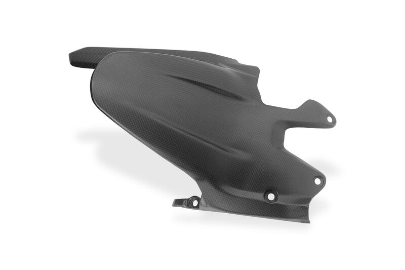 Parafango posteriore con paracatena superiore in carbonio per Ducati Streetfighter e Monster V2 MY2025