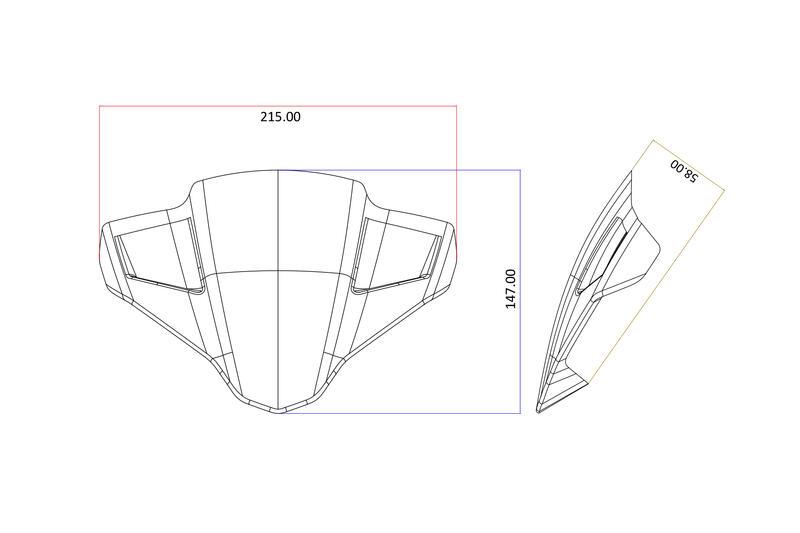 Screen for Ducati Streetfighter V4  MY2025 - Carbon