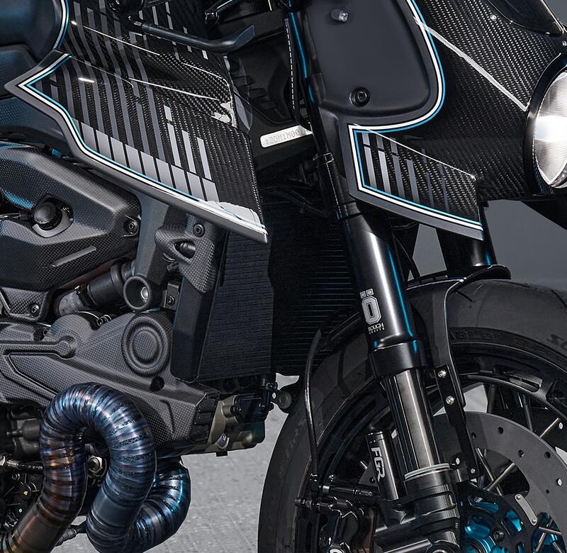 Radiator side protector Ducati Monster 937 - Carbon