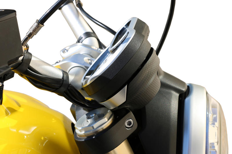 Dashboard lower cover - matt carbon Ducati Scrambler
