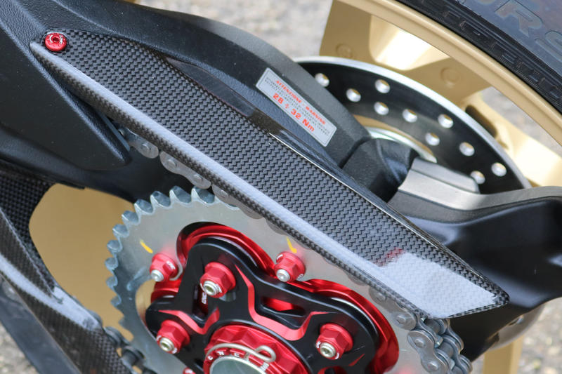 Upper chain guard carbon MV Agusta