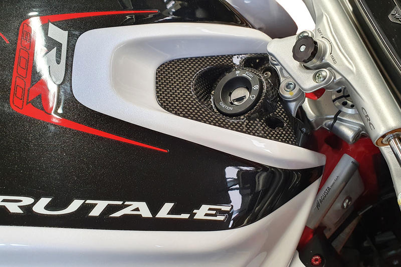 Ignition switch cover MV Agusta - carbon