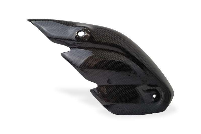 Paracalore silenziatore in carbonio per MV Agusta Brutale e Dragster