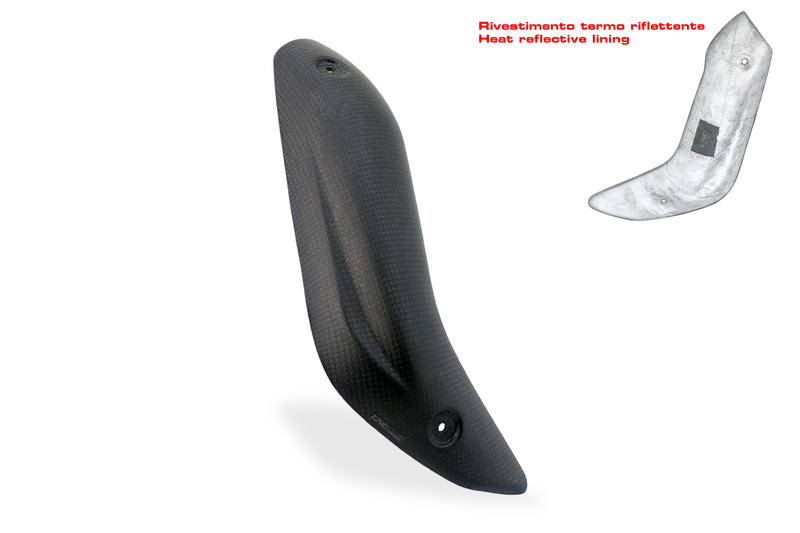 Lower pipes heat guard Akrapovic Full System Ducati Multistrada V4 - Carbon