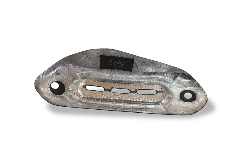 Protezione calore collettore laterale carbonio Ducati Hypermotard