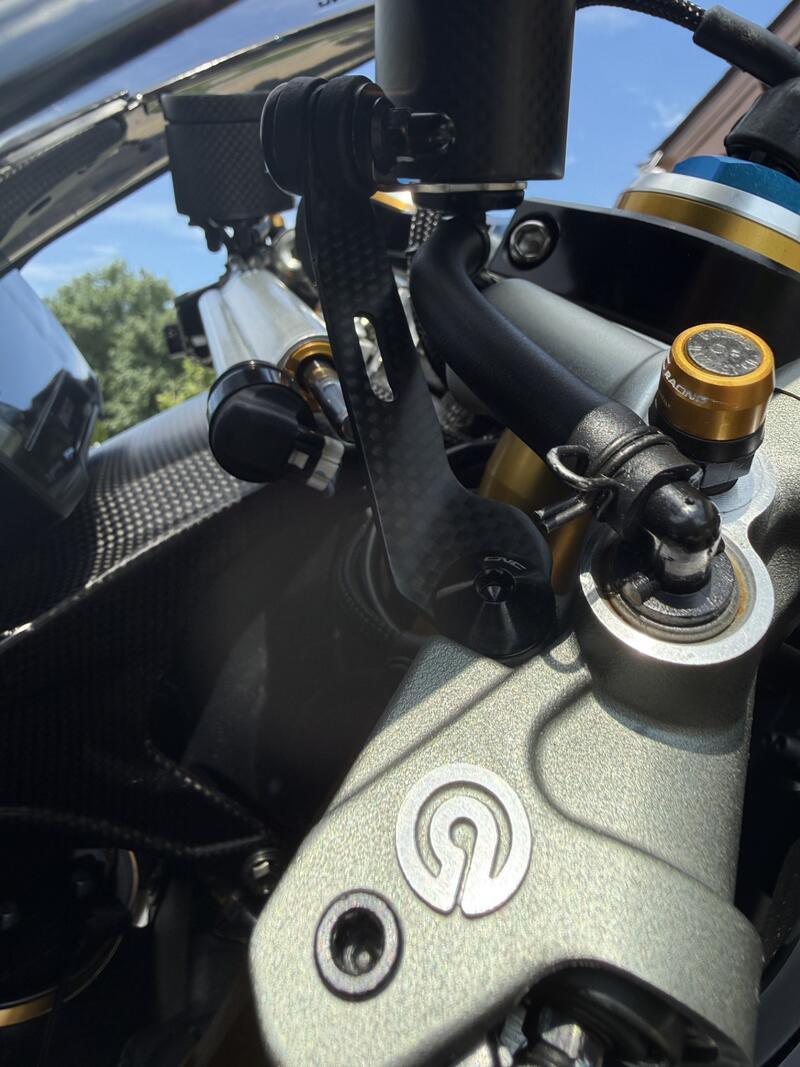 Oil tank bracket brake clutch carbon for Ducati Panigale
