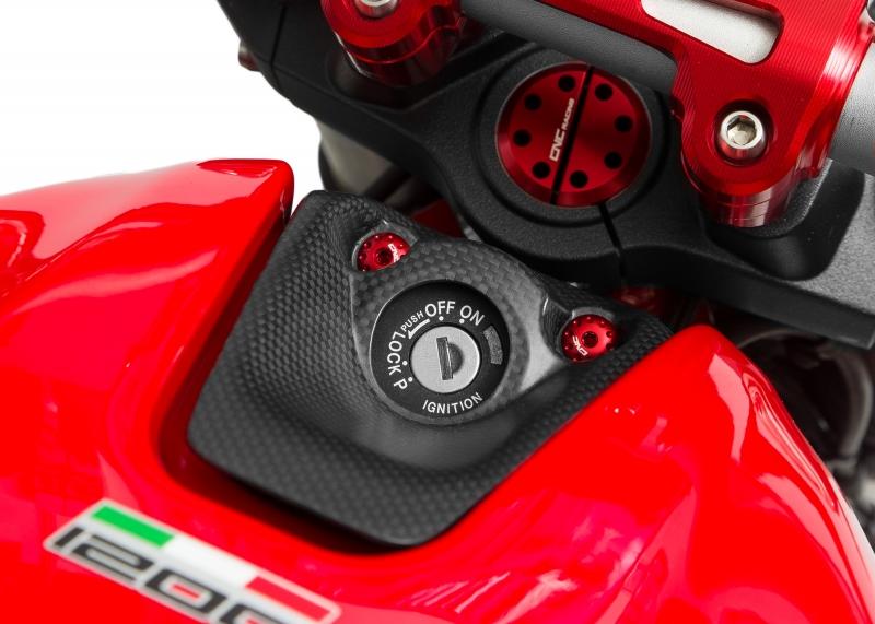 Ignition switch cover carbon Ducati Monster 821 1200