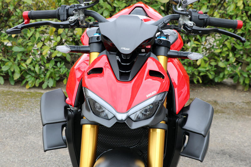 Cornice faro inferiore Ducati Streetfighter V4 e 
 V2 - Carbonio