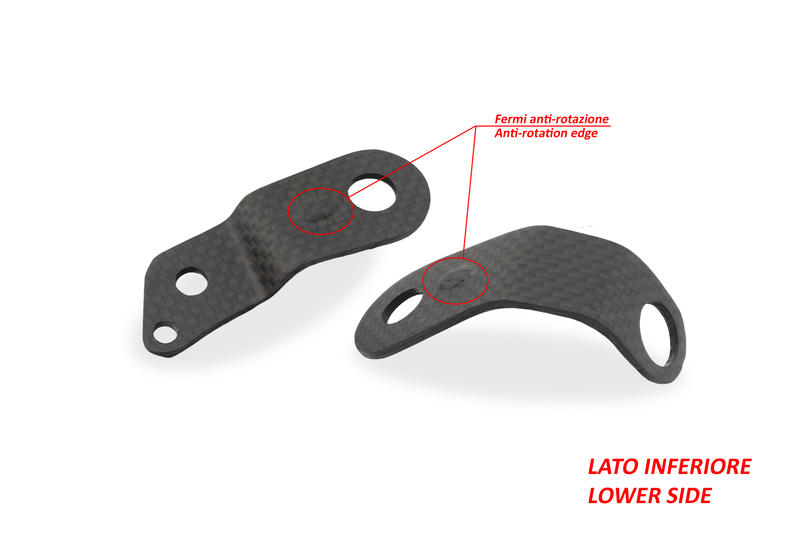 Front brake and clutch oil tank brackets Ducati Multistrada V4 / V2 MY2025 - Carbon