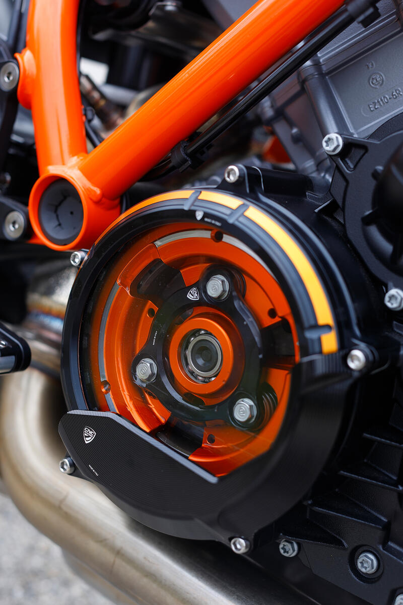Clear clutch cover KTM - Bicolor Edition