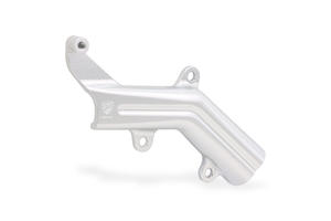 Brake lines cover with fluid tank bracket Ducati Silver