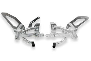 Adjustable rear sets RPS Ducati Panigale V4 - EASY Silver