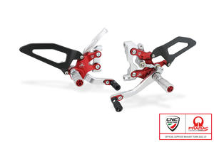 Adjustable rearsets Ducati Streetfighter V2 - Pramac racing Limited Edition <p>Rosso</p>