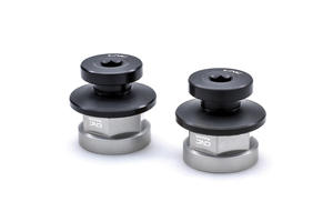 Rear wheel nuts Ducati - with rear stand support Silver