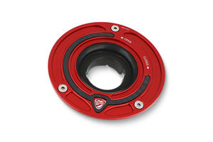 Fuel tank cap - flange Carbon <p>Rosso</p>