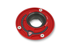 Fuel tank cap - flange Carbon <p>Rosso</p>