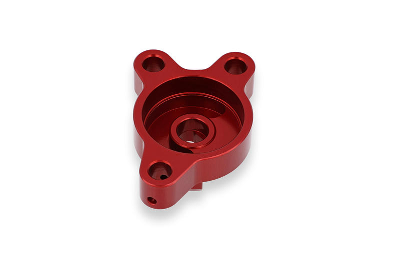 Clutch slave cylinder mounting plate Ducati Red