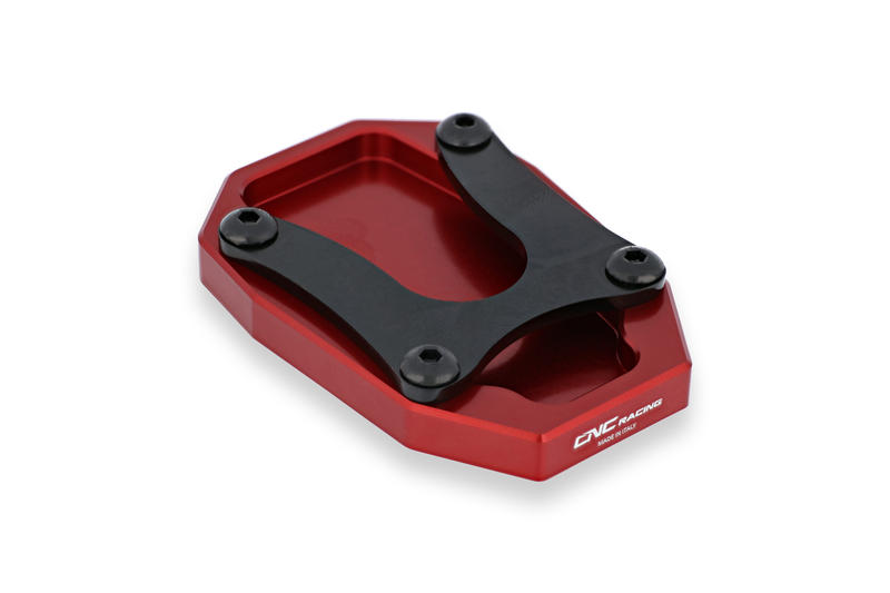 Kickstand Pad for Ducati Scrambler, Enhanced Stability & Safety Red