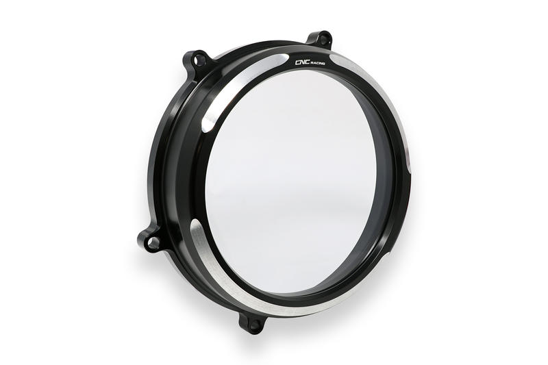 Clear oil bath clutch cover Ducati Panigale 959, 1199 and 1299 - Bicolore Edition Black