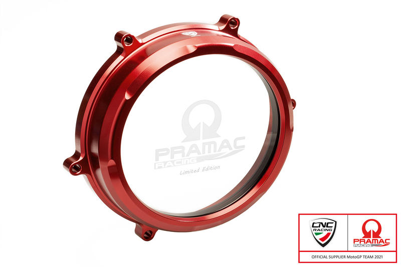 Carter trasparente per frizioni a olio Ducati Panigale 959, 1199 e 1299 - Edizione Pramac Racing Limited Edition Red