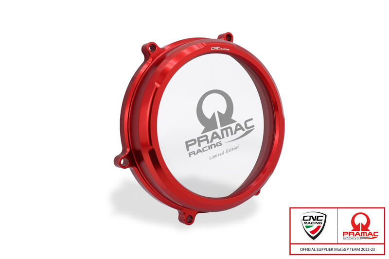 Carter trasparente per frizioni a olio Ducati Panigale e Streetfighter V2 - Pramac Racing Limited Edition Red