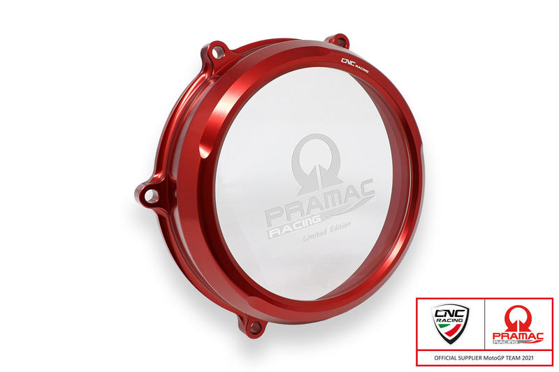 Carter trasparente per frizioni a olio Ducati Multistrada e Diavel V4  - Pramac Racing Limited Edition Red