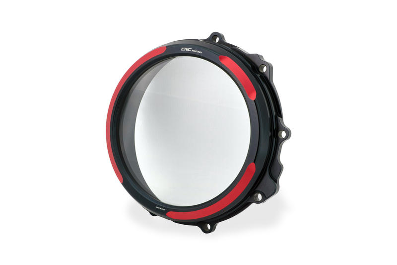 Carter frizione trasparente MV Agusta a comando idraulico - Edizione Bicolore Black/Red