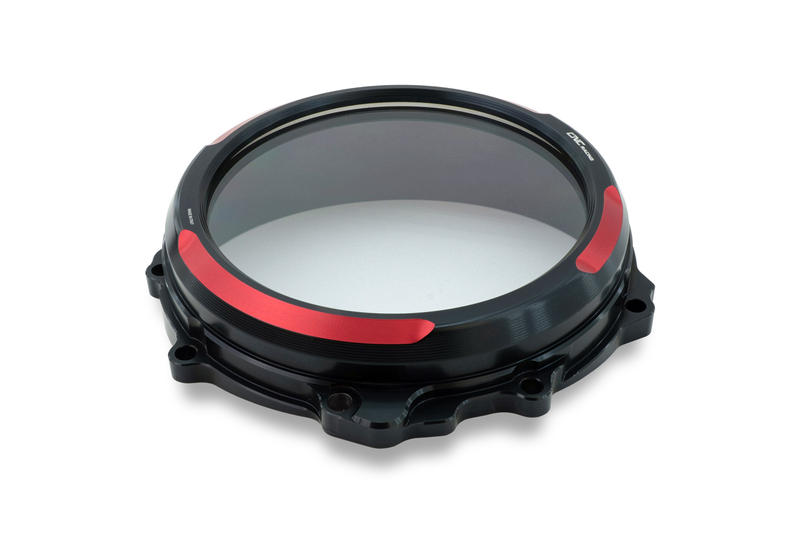 Carter frizione trasparente MV Agusta a comando idraulico - Edizione Bicolore Black/Red