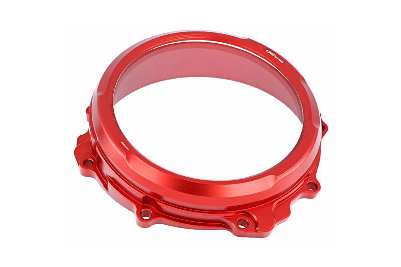 Clear clutch cover MV Agusta- hydraulic control Red