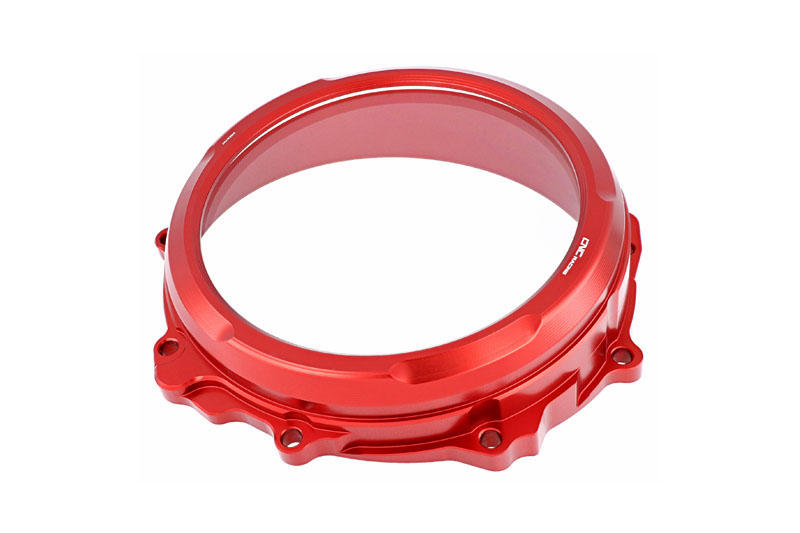 Clear clutch cover MV Agusta- hydraulic control Red