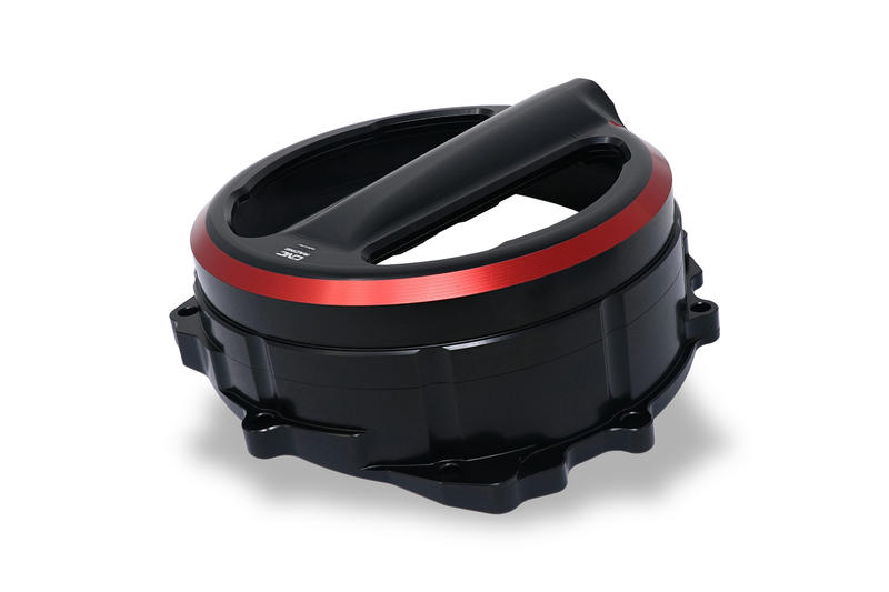 Clear clutch cover MV Agusta - cable control - Bicolor Edition Black/Red