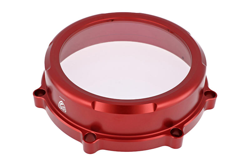 Clear cover Ducati dry clutch Red
