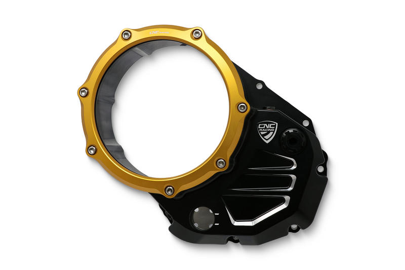 Carter trasparente per frizioni a olio Ducati - Bicolore Black/Gold