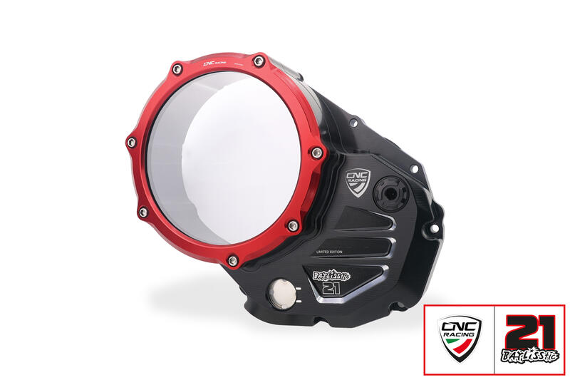 Carter trasparente per frizioni ad olio Ducati - Troy Bayliss Limited Edition Black/Red