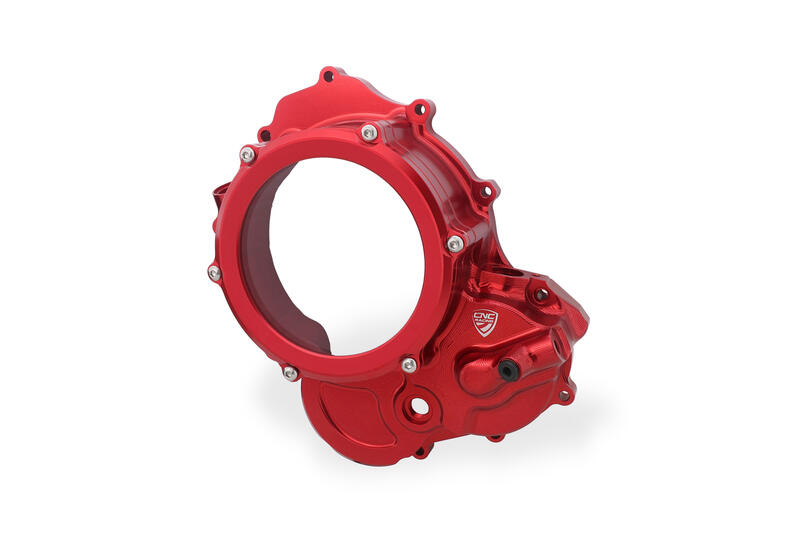 Clear cover oil bath clutch Ducati Rosso