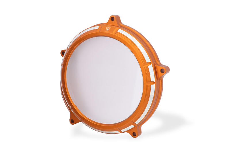 Clear clutch cover KTM Orange/Silver