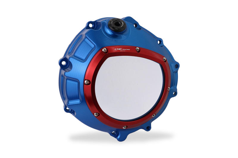 Carter frizione trasparente per BMW colore blu Blue/Red