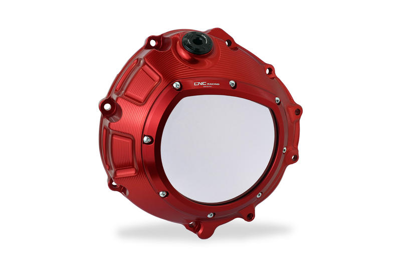 Carter frizione trasparente per BMW in colore rosso Red