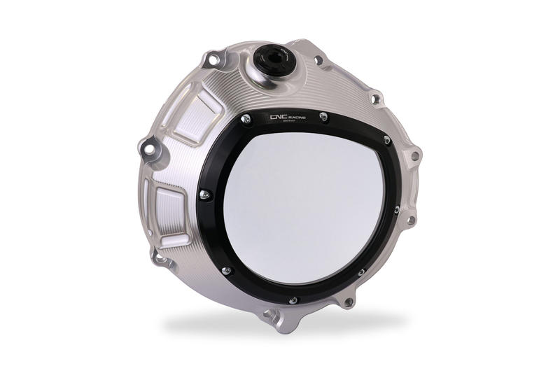 Carter frizione trasparente per BMW in colore argento Silver/Black