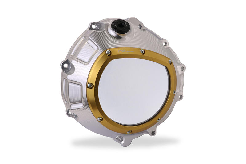 Carter frizione trasparente per BMW in colore argento Silver/Gold
