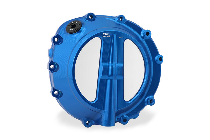 Clear clutch cover BMW - cable control Blue