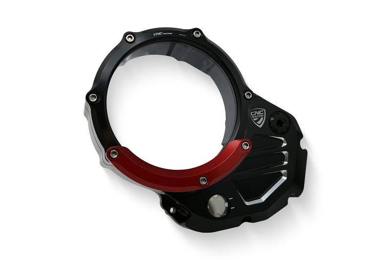 Protection for clear cover oil bath clutch Ducati Red