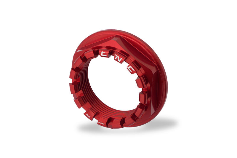 Rear wheel nut LH Ducati Red